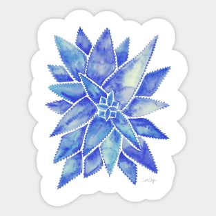 Blue Aloe Vera Sticker